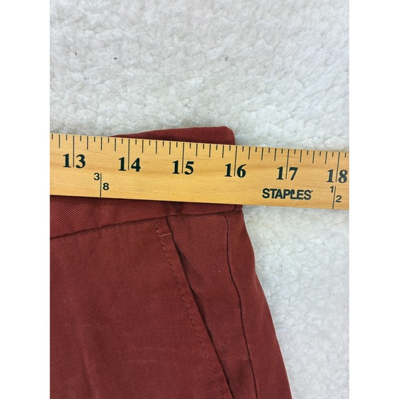 Zara Man Pleated Cropped Trousers Mens 32 Maroon Viscose Blend Casual Dress Pant - Picture 5 of 12